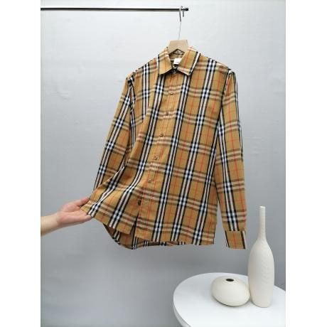 Burberry バーバリー 定番トレンドファッションシャツ長袖すぐ届くトレンド格子 スーパーコピー販売工場直営口コミ後払い店