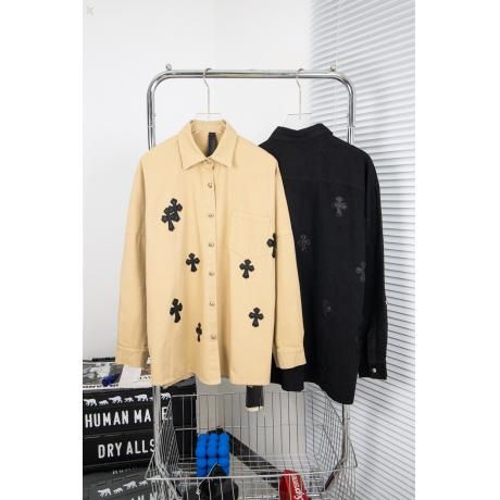 関税送料込 クロムハーツ Chrome Hearts メンズレディース刺繍刺繍半袖柔軟服は洗えるコートシャツしわになりにくい素材 スーパーコピー販売工場直営口コミ店