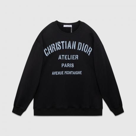 関税送料込 ディオール Dior メンズレディース緩い服ラウンドネック 新作标志高品質高級感 2色 最高品質コピー服代引き対応工場直売店