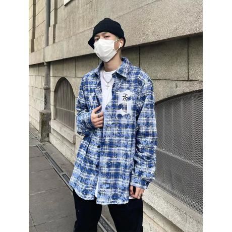 完売必至 Chrome Hearts クロムハーツ カップル緩い服新作百搭  コートシャツデザインがいっぱい格子ファッショナブル スーパーコピー販売工場直営口コミおすすめサイト