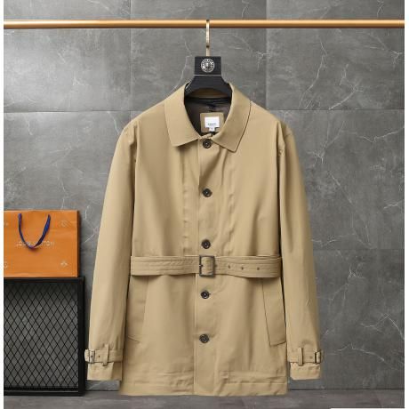 Burberry バーバリー メンズ新作トレンド服は洗えるコート折り襟頑丈高級ハンサムトレンドスリムフィット高級感 気質2色 レプリカ専門店安全なサイト