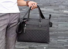  Gucci グッチ トートバッグビジネスバッグ 黒色 メンズ 0100-1  スーパーコピーブランドバッグ